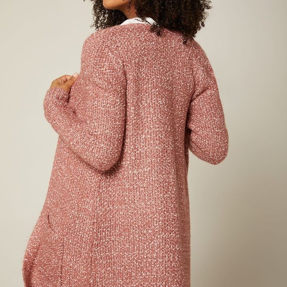 RW&CO Rose Pink Open-Front Cardigan in XS and L - Picture 3 of 4